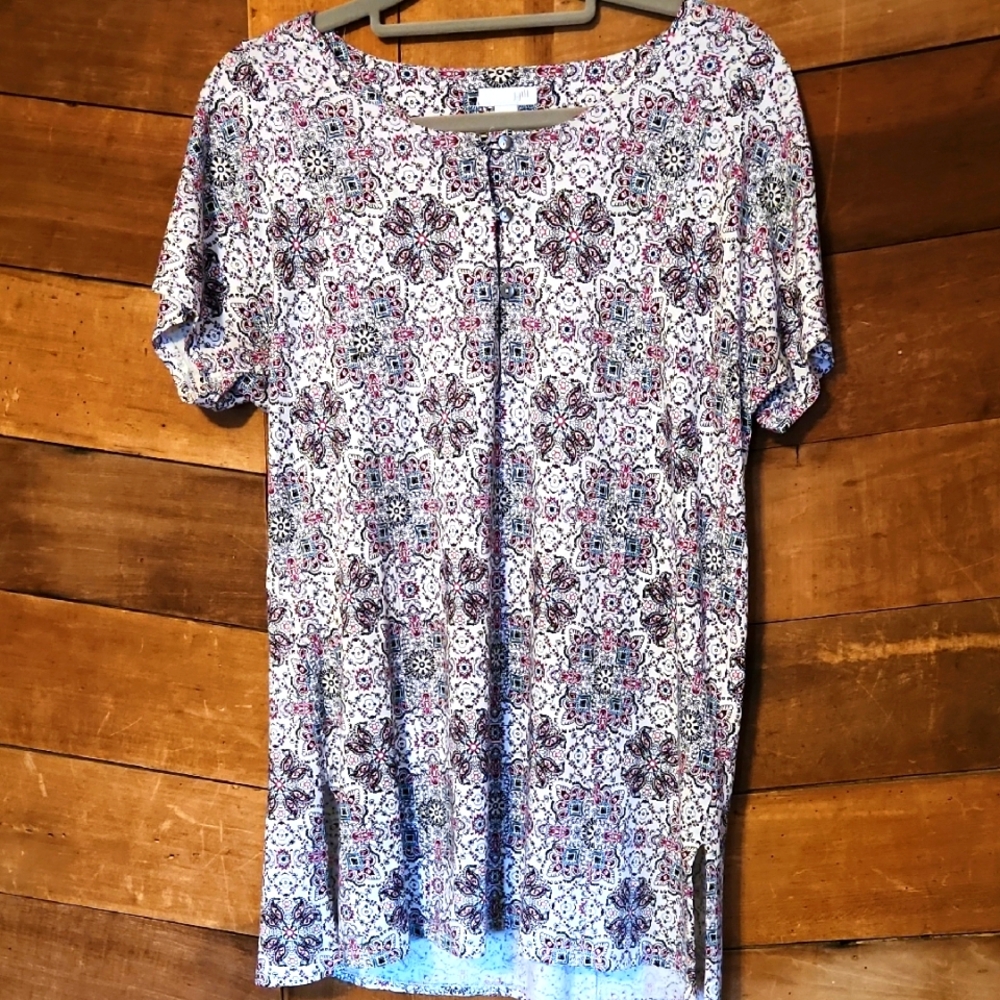 J. Jill Geometric Patterned Women's Top